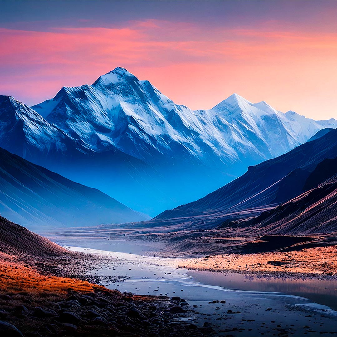 Printable Art | Surreal Mountain Landscape