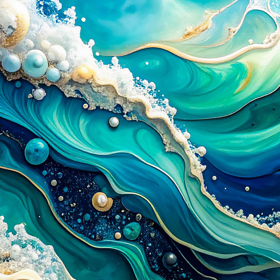 Printable Art | Abstract Oceanic Marble